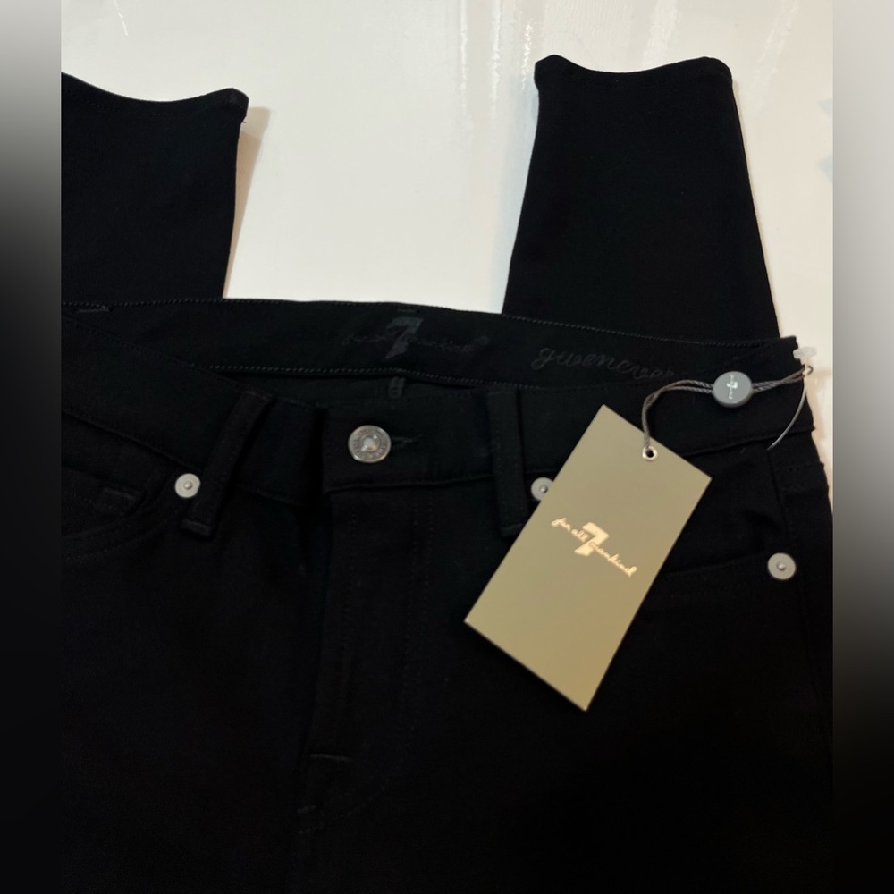 7 For All Mankind Slim Ankle Stretch Pants size 26 Black